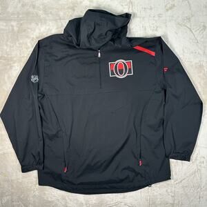 Ottawa Senators Fanatics Pro Authentic NHL 1/4 Zip Rain Hoodie Jacket Men’s L
